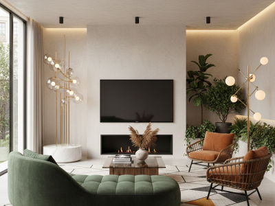 Modern Living Room Design Ahmedabad