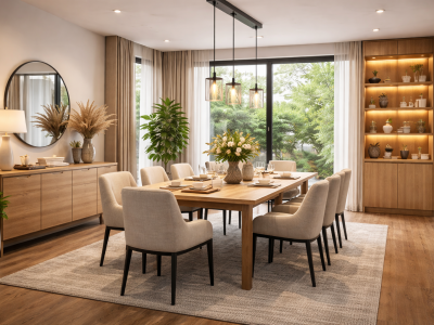 Modern Dining Room Interior Design Ahmedabad