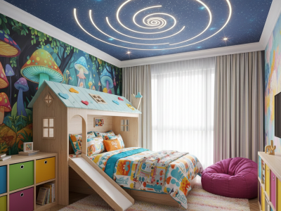 Creative Kids Bedroom Interior Design Ahmedabad