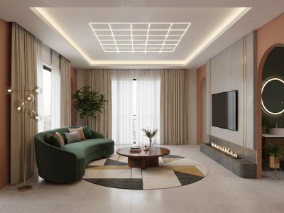 Modern Living Room Design Ahmedabad