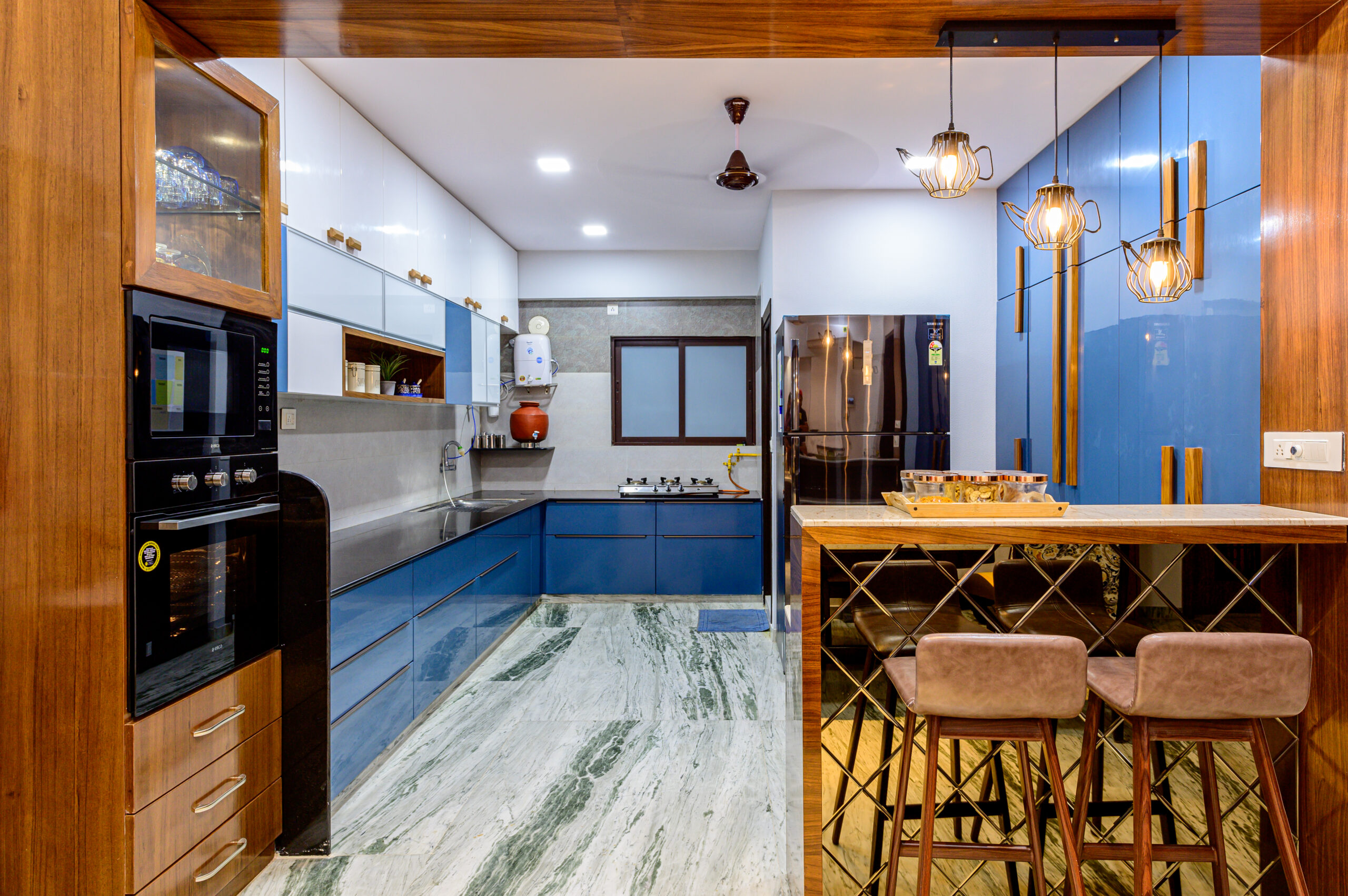 l-shaped-blue-modular-kitchen-ahmedabad