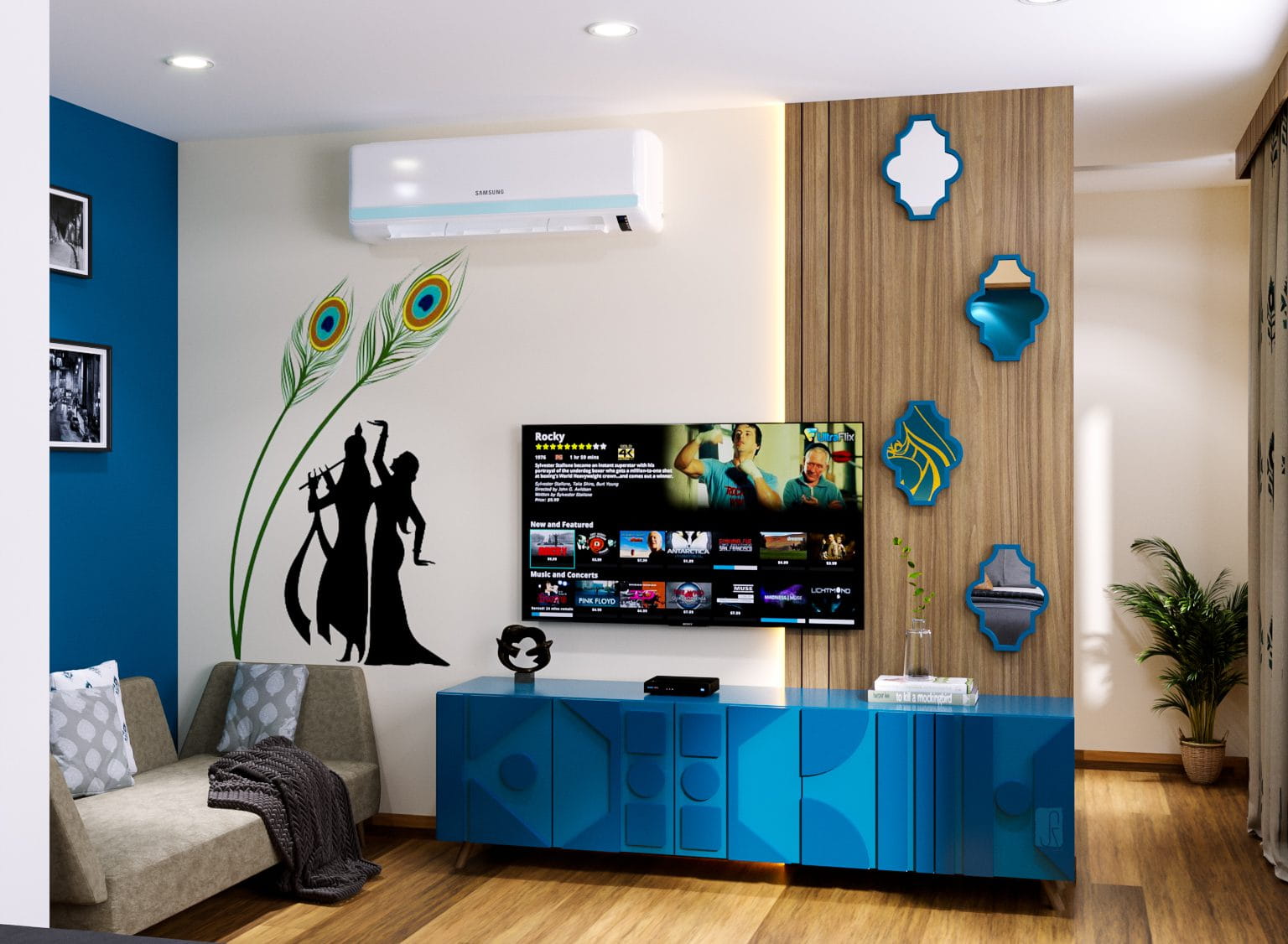 blue-textured-tv-unit-design-ahmedabad.
