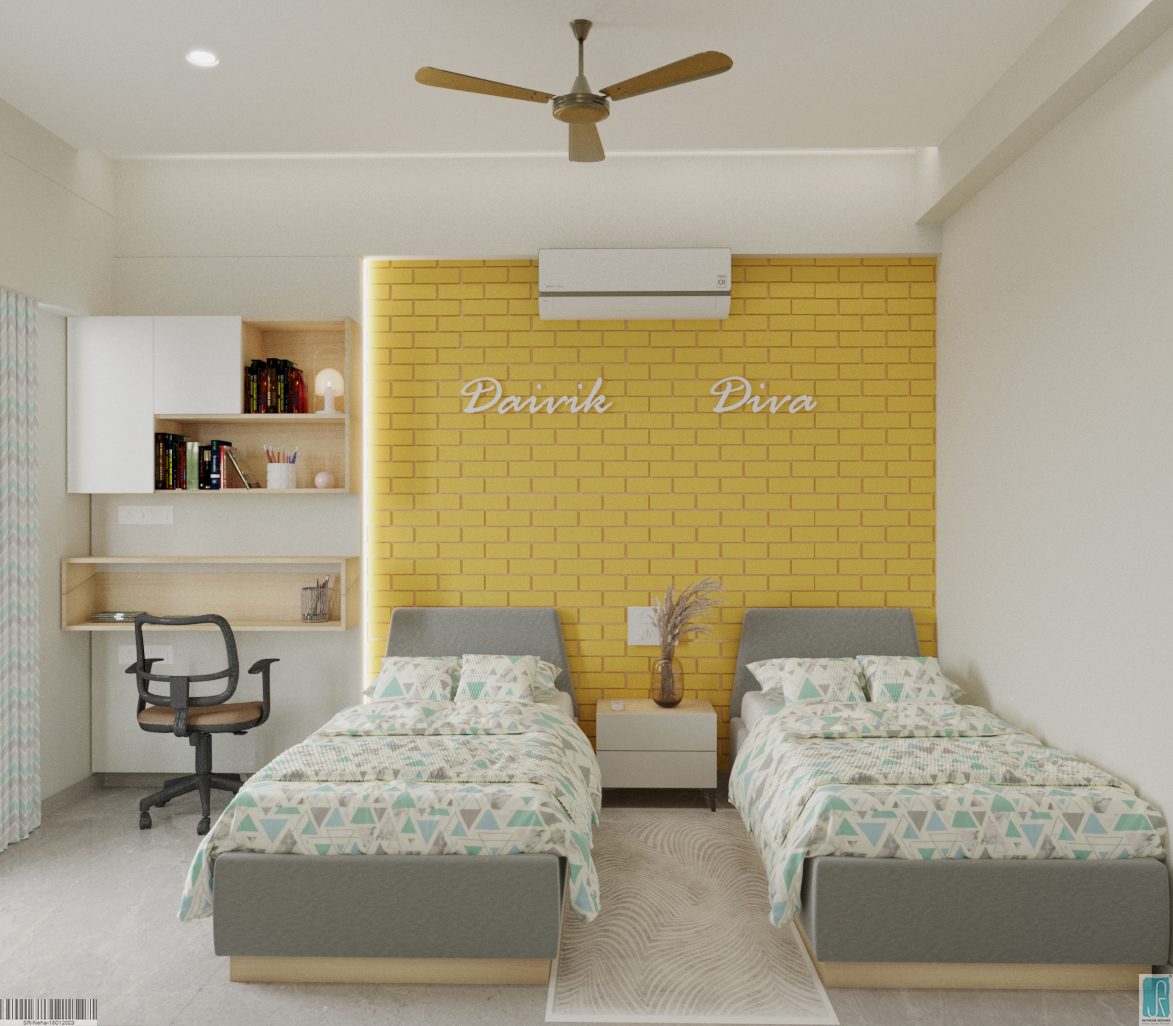 twin-sharing-kids-bedroom-interior-ahmedabad.
