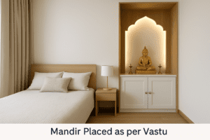 Bedroom and mandir Vastu