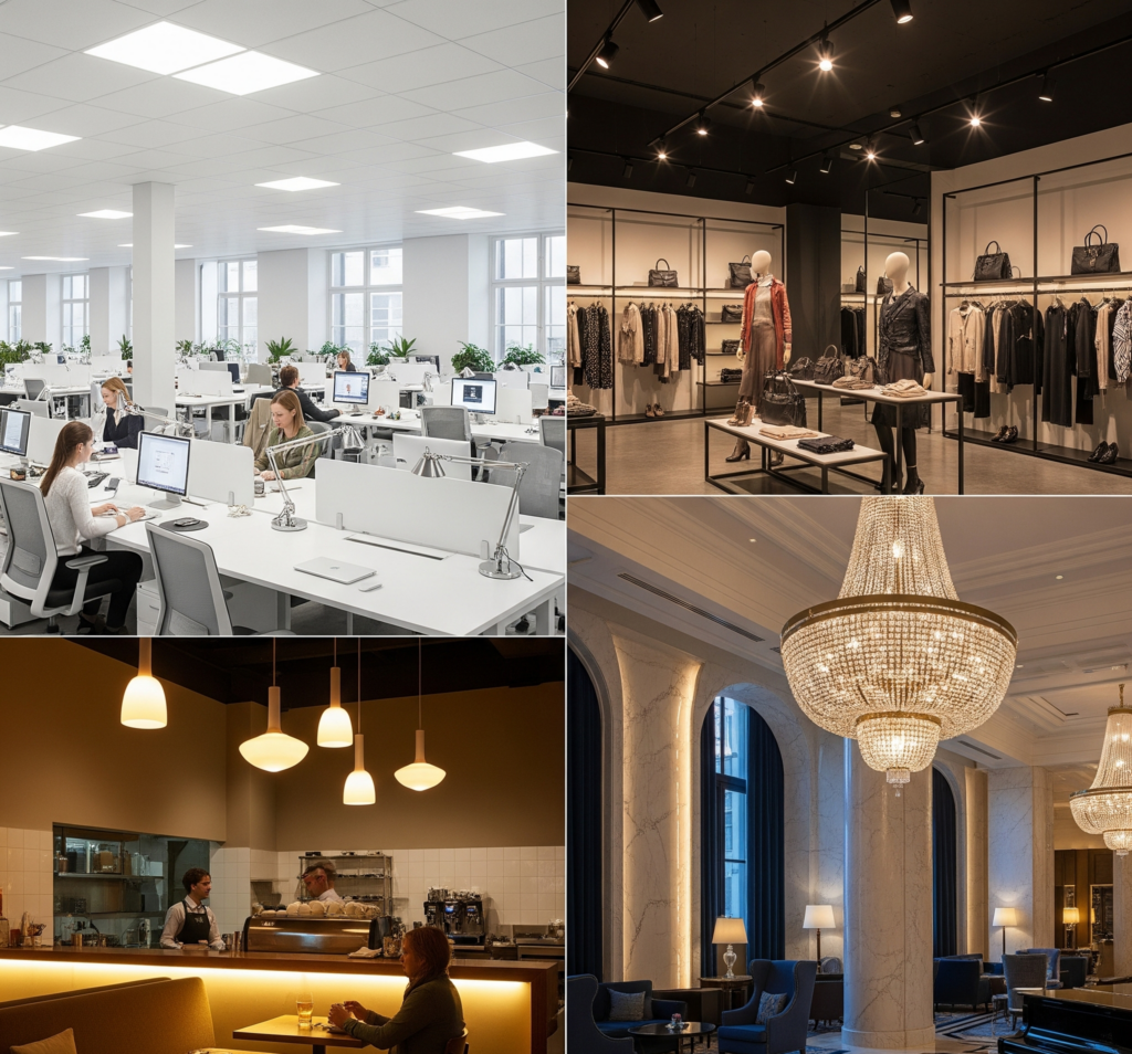 commercial interior lighting ideas