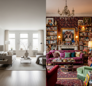 minimalist vs maximalist interior design