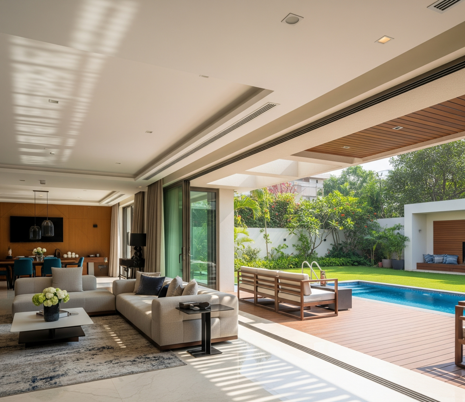 indoor-outdoor home design Ahmedabad