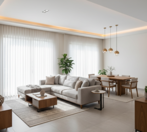 living room open dining concepts Ahmedabad