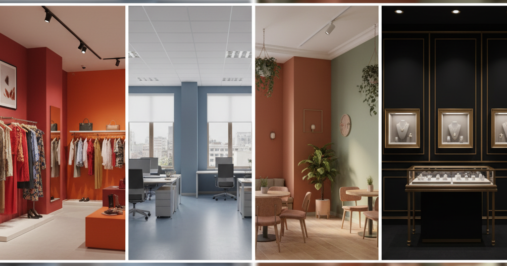 commercial interior colors Ahmedabad