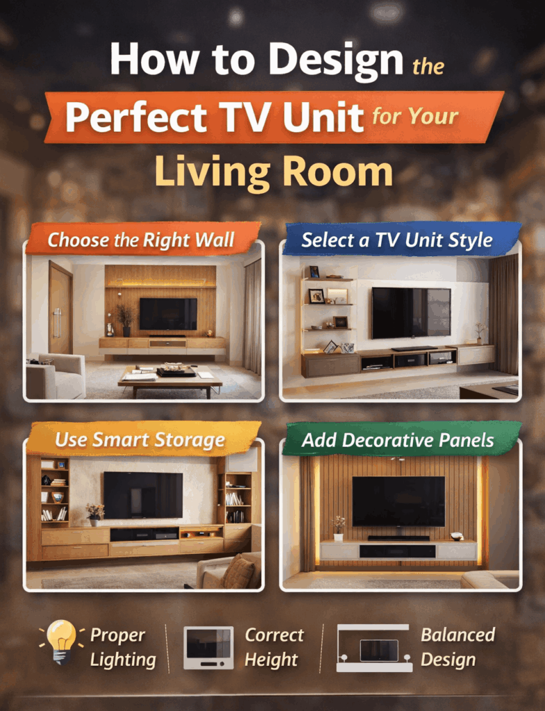 TV Unit Design for Living Room
