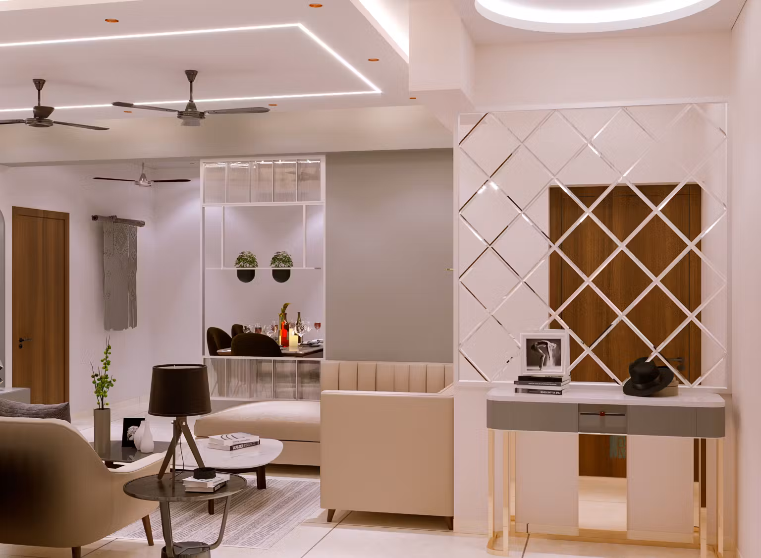drawing-room-with-diamond-mirror-wall